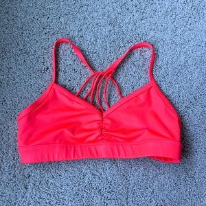 Alo Yoga Neon Orange Sunny Strap Bra - size S